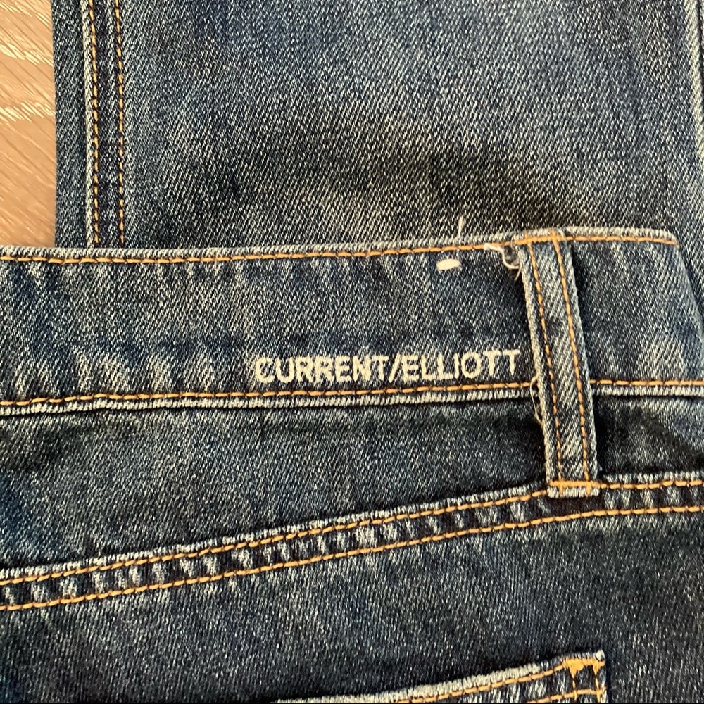 Current/Elliott Dark Blue Boot Cut Jeans - Picture 7 of 13